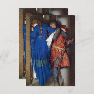 Carte D'accompagnement Réunion sur les escaliers de la tourelle par F. W.