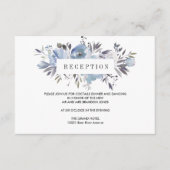 Carte D'accompagnement Rêve Bleu | Enclosure de réception de mariage flor (Devant)