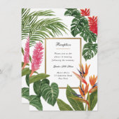 Carte D'accompagnement Rêve Tropical (Devant / Derrière)