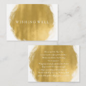 Carte D'accompagnement Revêtement de peinture dorée (Devant / Derrière)