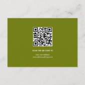 Carte D'accompagnement Rhododendron orange yellow flowers wedding (Dos)