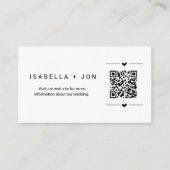 Carte D'accompagnement Rick Roll Invités w-Mariage Website QR Code Prank (Devant)
