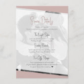 Carte D'accompagnement Rien de fantaisie Décontracté Dusty Mariage (Devant)