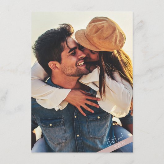 Carte D'accompagnement Rien de fantaisie Décontracté Dusty Mariage (Dos)