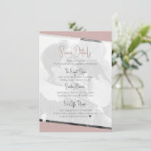 Carte D'accompagnement Rien de fantaisie Décontracté Dusty Mariage (Debout devant)