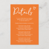 Carte D'accompagnement Rien de fantaisie Just Love Simple QR Code Retro l (Devant)