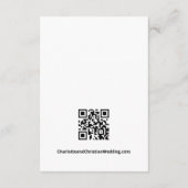 Carte D'accompagnement Rien de fantaisie Just Love Simple QR Code Retro l (Dos)