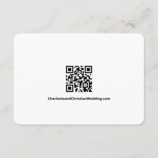 Carte D'accompagnement Rien de fantaisie Juste aimer QR Code (Dos)