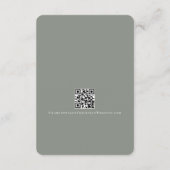 Carte D'accompagnement Rien de fantaisie Juste l'amour Simple QR Code (Dos)