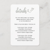 Carte D'accompagnement Rien de fantaisie Juste l'amour Simple QR Code (Devant)
