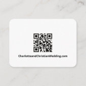 Carte D'accompagnement Rien de fantaisie Juste l'amour Simple QR Code (Dos)