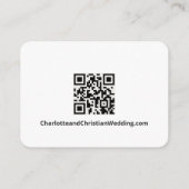 Carte D'accompagnement Rien de fantaisie Juste l'amour Simple QR Code (Dos)