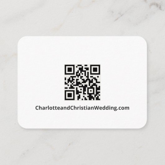 Carte D'accompagnement Rien de fantaisie Juste l'amour Simple QR Code (Dos)