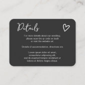 Carte D'accompagnement Rien de fantaisie Juste l'amour Simple QR Code (Devant)