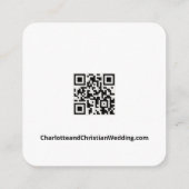 Carte D'accompagnement Rien de fantaisie Juste l'amour Simple QR Code (Dos)