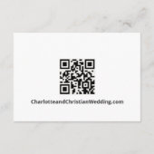 Carte D'accompagnement Rien de fantaisie Juste l'amour Simple QR Code (Dos)