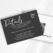 Carte D'accompagnement Rien de fantaisie Juste l'amour Simple QR Code