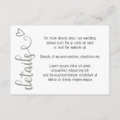 Carte D'accompagnement Rien de fantaisie Juste l'amour Simple QR Code (Devant)
