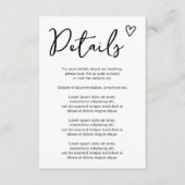 Carte D'accompagnement Rien de fantaisie Juste l'amour Simple QR Code (Devant)