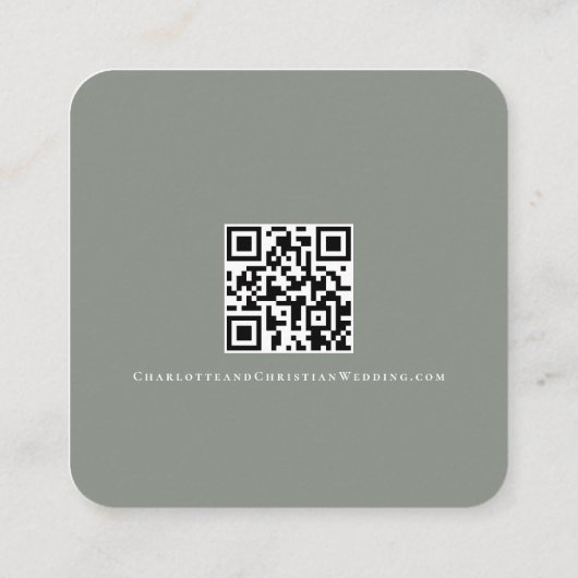 Carte D'accompagnement Rien de fantaisie, juste un simple QR code d'amour (Dos)