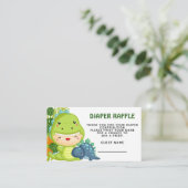 Carte D'accompagnement Roar C'est un Dinosaure Diaper Raffle (Debout devant)