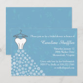 Carte D'accompagnement Robe de mariée Flocons de neige d'hiver Cadeaux de (Devant / Derrière)