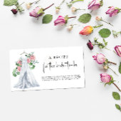 Carte D'accompagnement Robe de mariée - Recette pour la future mariée