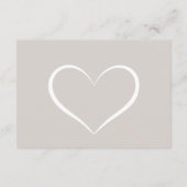 Carte D'accompagnement Robe de mariée silhouette élégante moderne code QR (Dos)