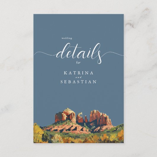 Carte D'accompagnement Rocher de la cathédrale de Sedona Red Rock (Devant)