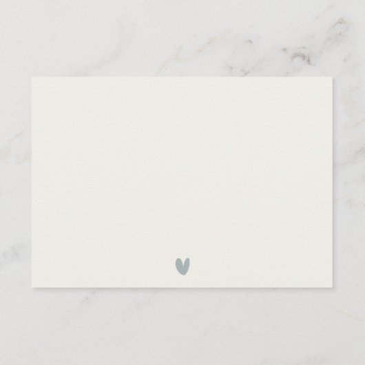 Carte D'accompagnement Rocky Pine Mountain Seascape Mariage QR Code RSVP (Dos)