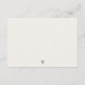 Carte D'accompagnement Rocky Pine Mountain Seascape Réception de mariage (Dos)