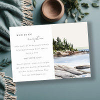 Rocky Pine Mountain Seascape Réception de mariage