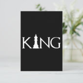 Carte D'accompagnement roi de l'échiquier (Debout devant)