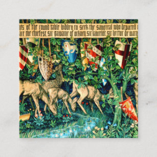 Carte D'accompagnement Roi médiéval Arthur William Morris