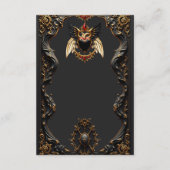 Carte D'accompagnement Romance gothique, Dans l'ombre de l'amour. (Dos)