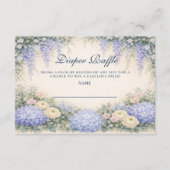 Carte D'accompagnement Romantic Blue Hydrangea Garden Diapper Raffle (Devant)