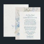 Carte D'accompagnement Romantic Cotswolds Winter Florals Détails Mariage<br><div class="desc">Romantic Cotswolds Winter Florals Détails Mariage Enclôture Card ***cette conception fait partie d'une collection*** ____________________________________________________________________ ______________ *si vous avez des questions de DESIGN ou si vous avez besoin de plus de conceptions ou d'options, veuillez me contacter ____________________ *si vous avez des questions de LIVRAISON ou de PRODUCTION, contactez ZAZZLE HELP...</div>