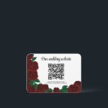 Carte D'accompagnement Romantic Fall mariage extérieur belle roses rouges<br><div class="desc">Tenez vos invités informés et excités de votre journée spéciale, car vous partagez les détails essentiels avec grâce et style. Ce produit fait partie d'une collection. Veuillez consulter la collection pour explorer d'autres produits avec le même design :) Si vous avez besoin de support pour la personnalisation ou si vous...</div>