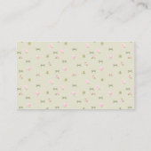 Carte D'accompagnement Romantic Floral Sage green Display Shower (Dos)