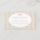 Carte D'accompagnement Romantic Floral Sage green Display Shower (Devant)