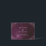 Carte D'accompagnement Romantic Moody plum calligraphie mariage insérer<br><div class="desc">Ecriture manuscrite romantique coin calligraphie fleurie sur moody prum profond violet aquarelle arrière - plan,  élégant et sophistiqué,  grand mariage insert cartes pour mariage vintage,  mariage d'automne ou d'hiver et mariage de soirée. Voir toutes les pièces correspondantes dans la collection.</div>