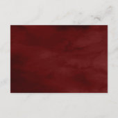 Carte D'accompagnement Romantic Red Roses Floral Wedding Details (Dos)