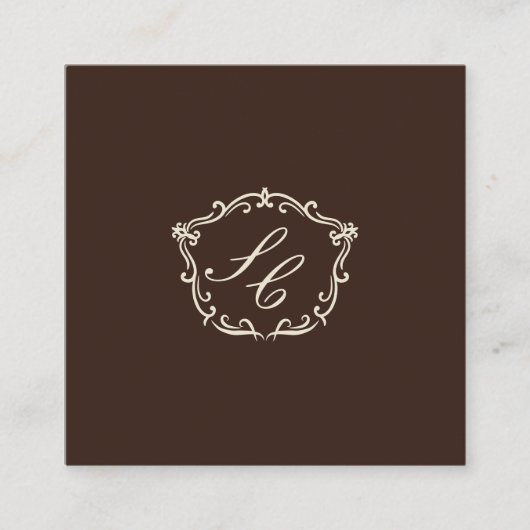Carte D'accompagnement Romantic Western Monogram Wedding QR Code (Devant)