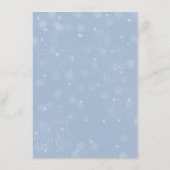 Carte D'accompagnement Romantique Branches d'arbre à neige d'hiver Détail (Dos)