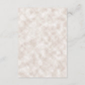 Carte D'accompagnement Romantique Crème de rouille Orange Automne Détails (Dos)