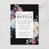 Carte D'accompagnement Romantique Floral Moody Dark Flowers Mariage (Devant)