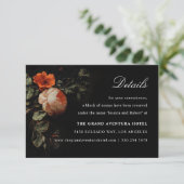 Carte D'accompagnement Romantique peinture florale Masters néerlandais Dé (Debout devant)