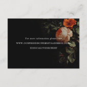 Carte D'accompagnement Romantique peinture florale Masters néerlandais Dé (Dos)