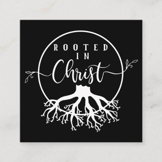 Carte D'accompagnement Rooted in Christ (Devant)