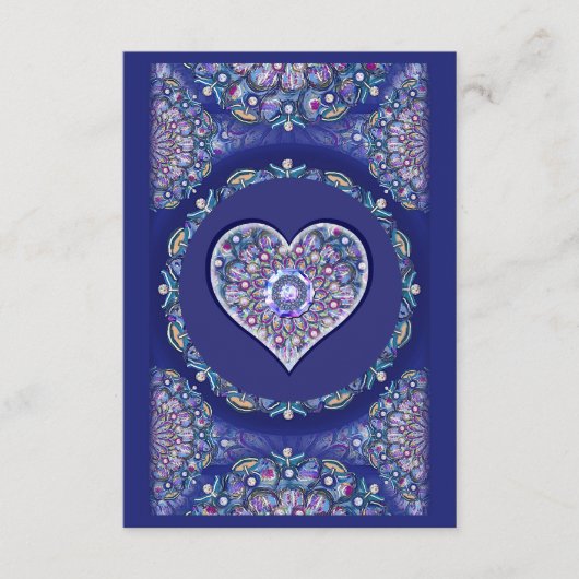 Carte D'accompagnement Rosace bleue (Devant)